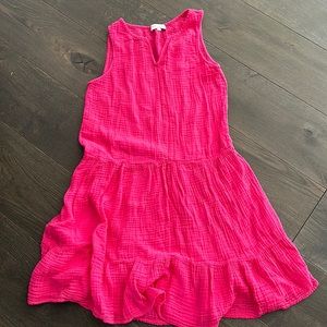 Michael Stars gauze dress!! Xs raspberry color